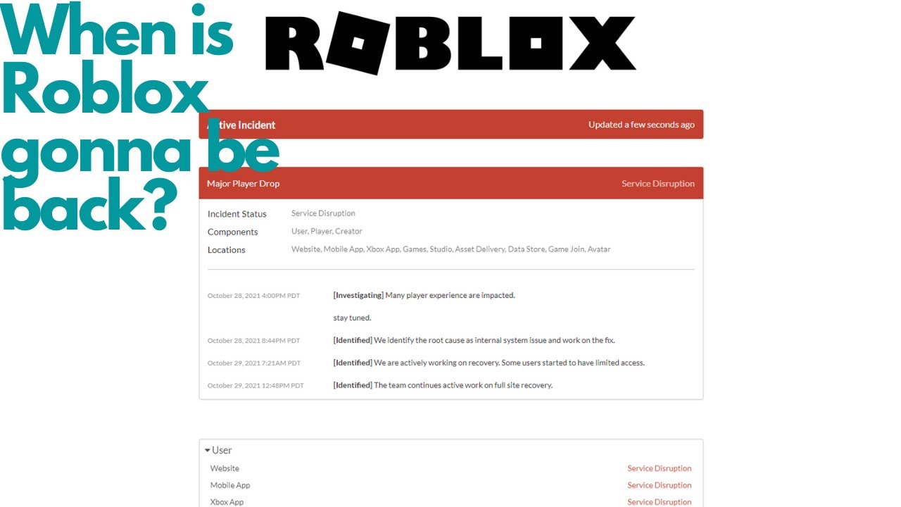 How Long Is Roblox Gonna Be Down For Now 