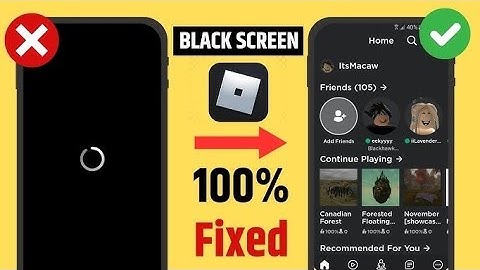 How to Fix black screen on Roblox Mobile (2025) | Roblox black screen Problem