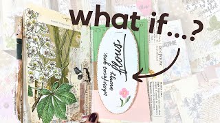 Why you need to ask yourself "What if?" when journaling! | Junk journal with me
