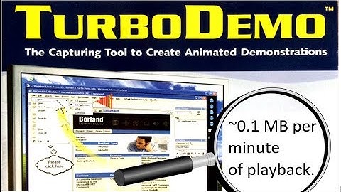 Video recording so easy and resource poor - TurboDemo