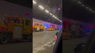 Car Catches Fire In Mce Tunnel, Brings Traffic To A Standstill