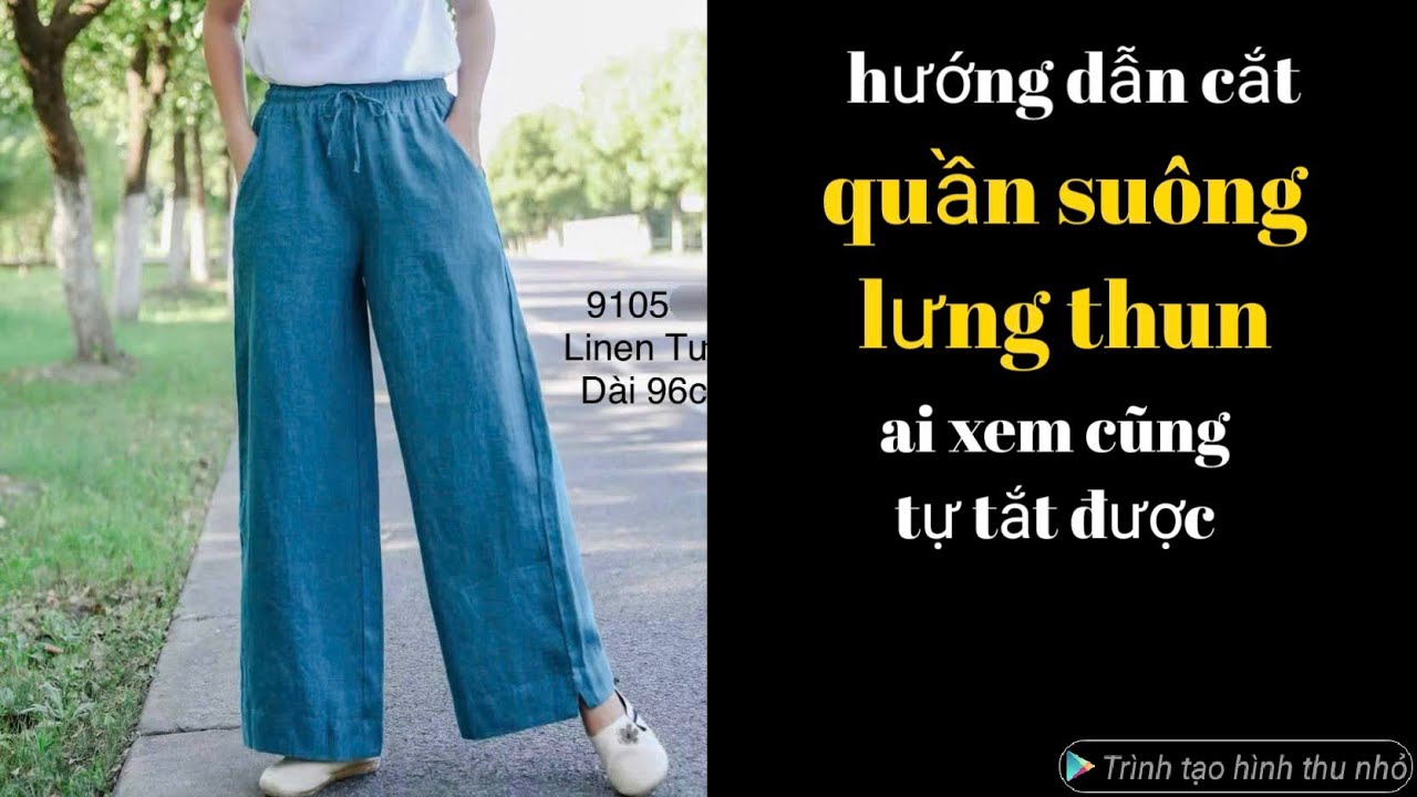 44💚cách cắt quần suông lưng thun công thức siêu dễ cho người mới học cắt may xem là tự cắt được