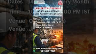 Internal Auditor EnMS – ISO 50001:2018 Training | Energy Management System Certification