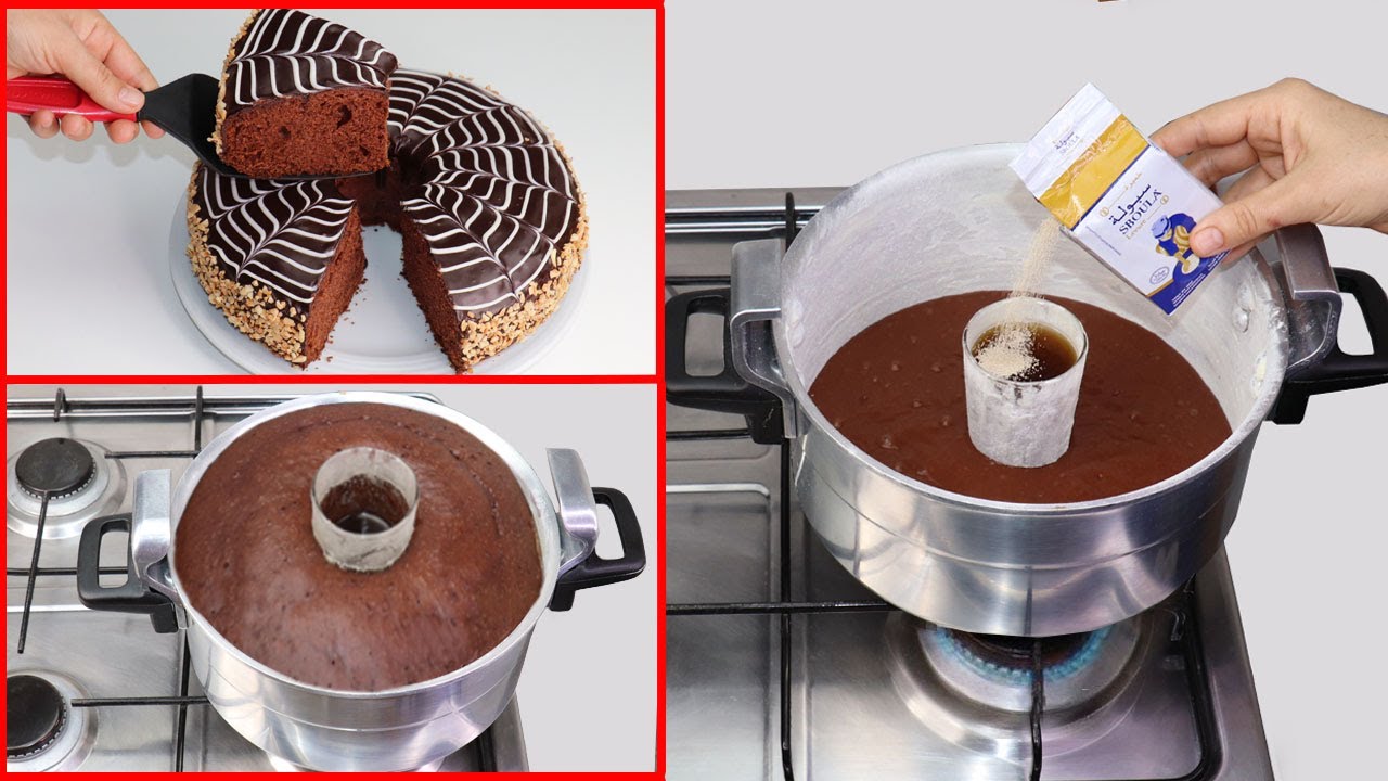 أسرع وأسهل طريقة لتحضير الكيك أضيفي القليل من الخميرة الفورية في الكأس وحضريها في الكوكوت بدون فرن