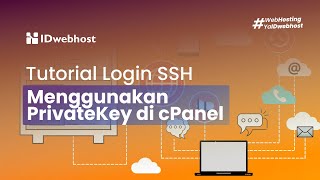 cara login ssh menggunakan privatekey di hosting cpanel