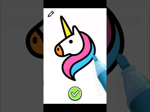 Rainbow horse drawing