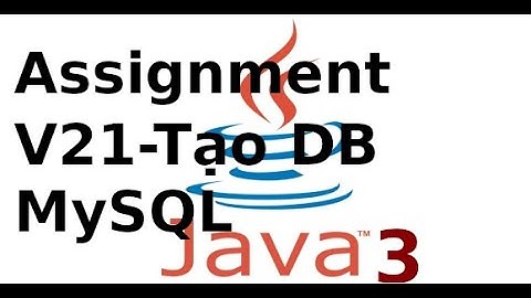Lập trình Java Swing (Java3) - Video21 - Tạo database trên MySQL (p1)