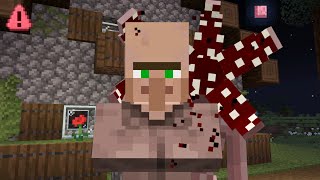 เมื่ออสูรหน้ากลีบ!! ออกล่าชาวบ้าน | Minecraft