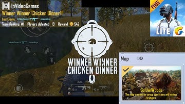 Golden Woods - Chicken Dinner - PUBG Mobile Lite - 19 Kills New Update 0.14 Gameplay