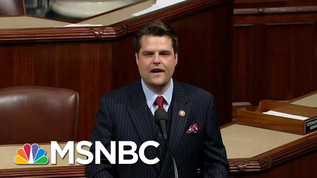 Matt Gaetz proves there is no bottom