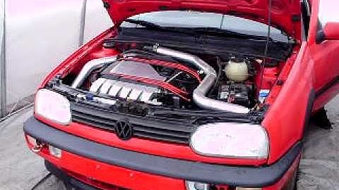 VR6 turbo cold start open downpipe