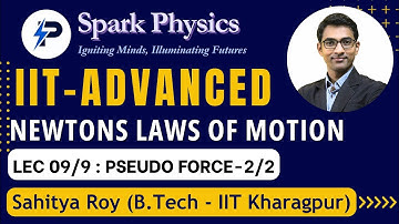 Newtons Laws of Motion Lec 09/9 | Spark Physics:IIT-Advanced Series| Class XI | Sahitya Roy(IIT KGP)