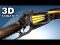 3D Animation: How a Winchester 1895 Lever-Action Rifle works