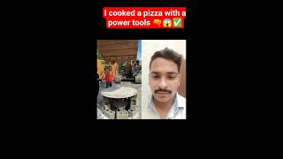 I cooked a pizza with a power tools 🔫🔥😱#trending #mrbeast #edventure #shortsfeed #viralvideo