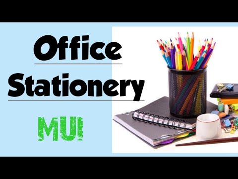 👉 Office Stationery में क्या क्या चीजें होती