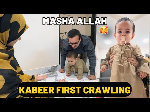 ALHAMDULILLAH kabeer crawling karny lag gaya❤️|yusra to dar rahi hy😂