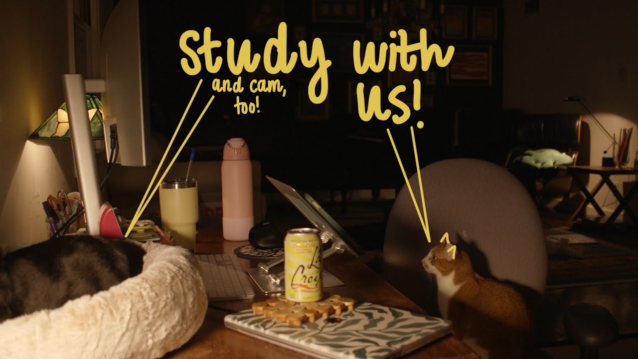 5-hour study with me (50/10 pomodoro split, QUIET keyboard, RAIN sounds)