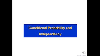 Conditional Probability and Independency