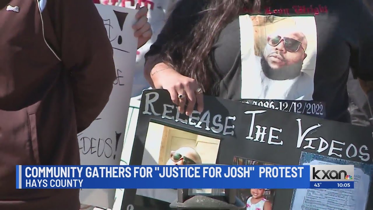'Justice for Josh' protest in Hays County YouTube