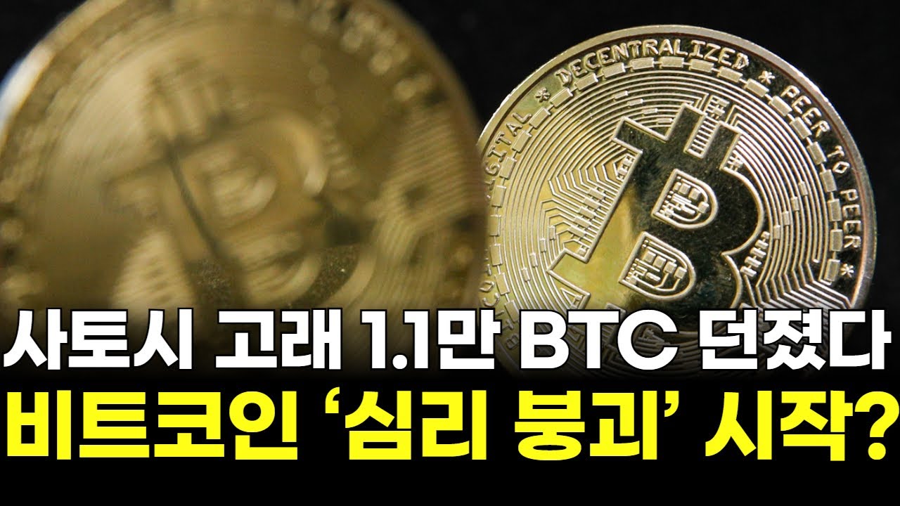 사토시 고래 1.1만 BTC 던졌다 비트코인 ‘심리 붕괴’ 시작?