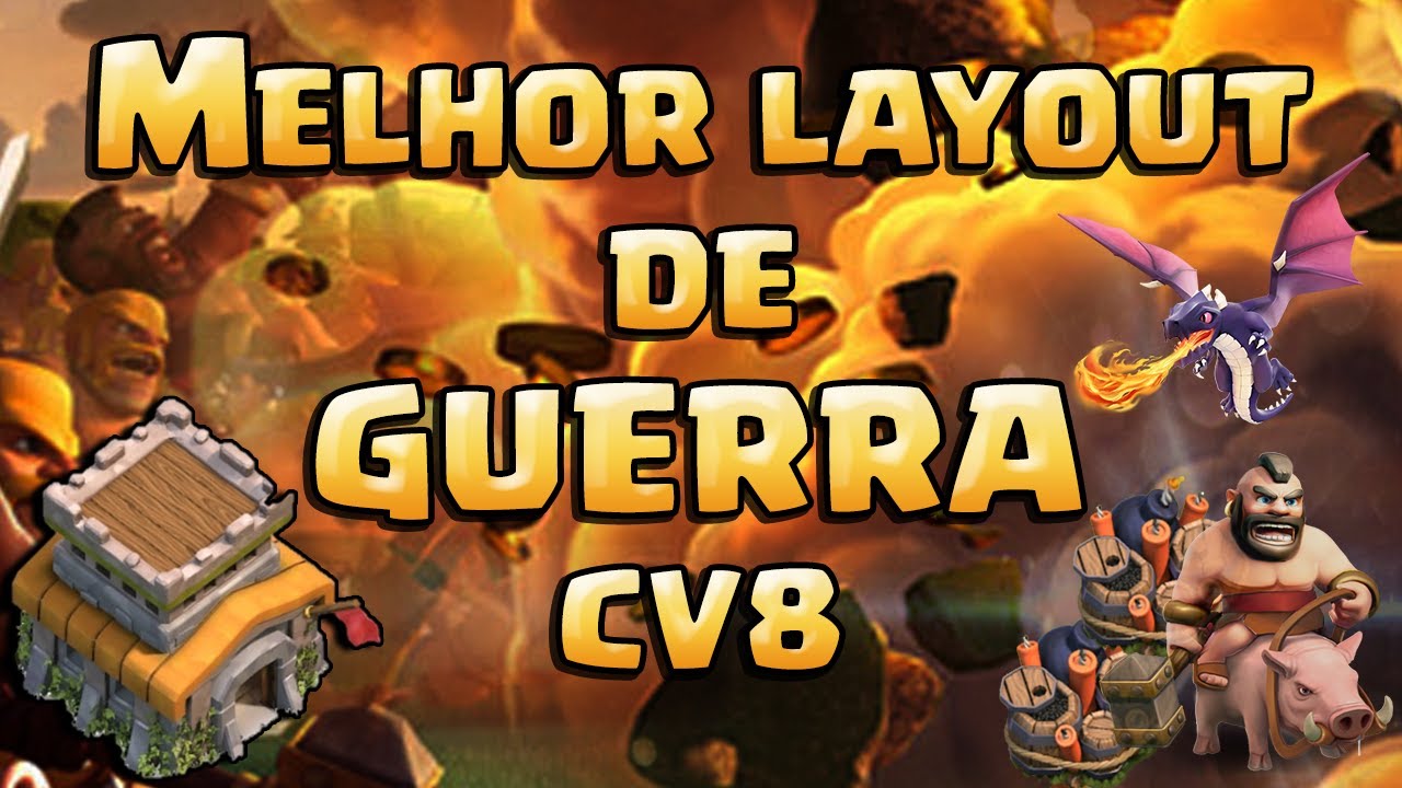 Layout Cv8 Anti Pt Para Guerra Atualizado 2016 Clash of Clans