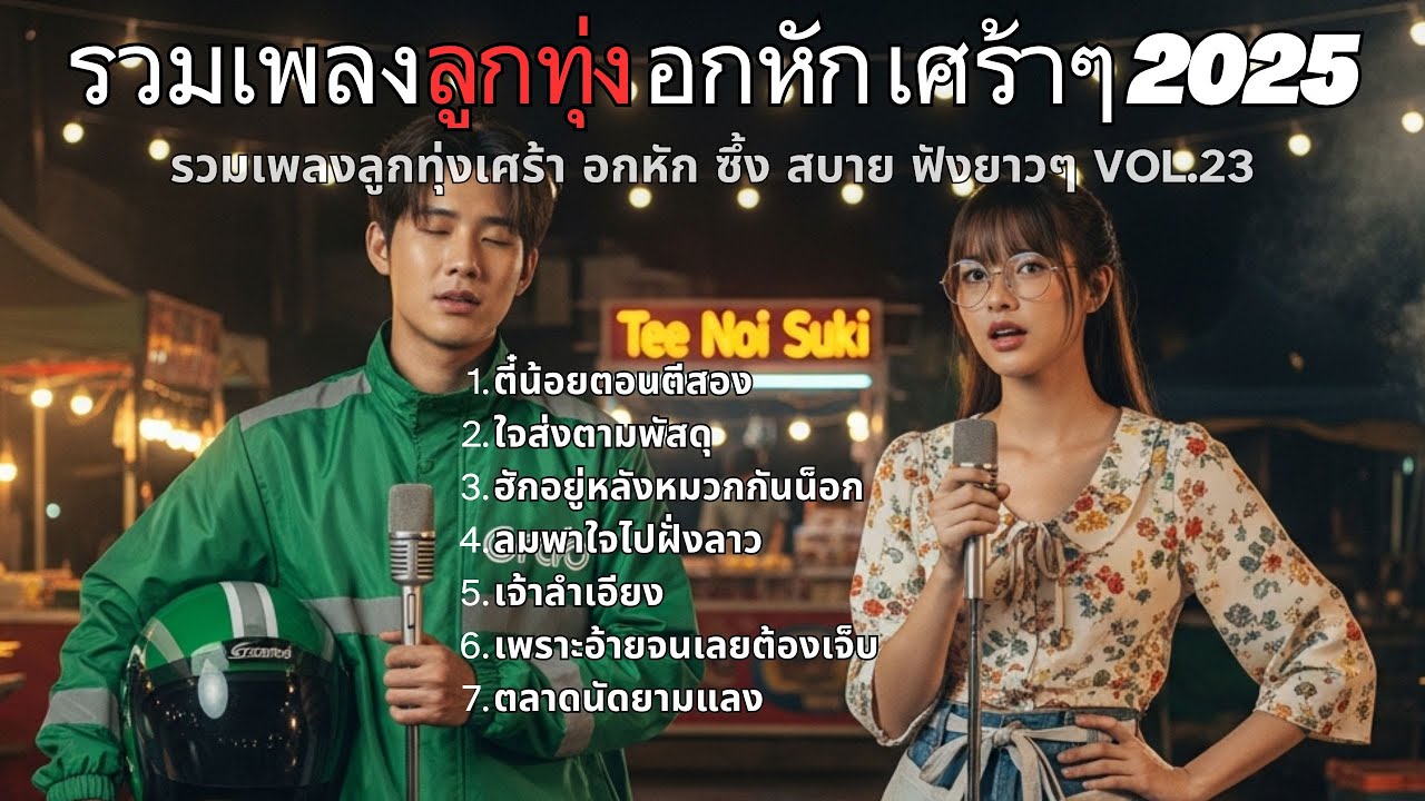 รวมเพลงลูกทุ่งอีสานหมอลำเศร้าๆ 2025 Vol.23 l อกหัก เศร้า เหงา ฟังสบาย ฮิตติดชาร์ต Music Longplay