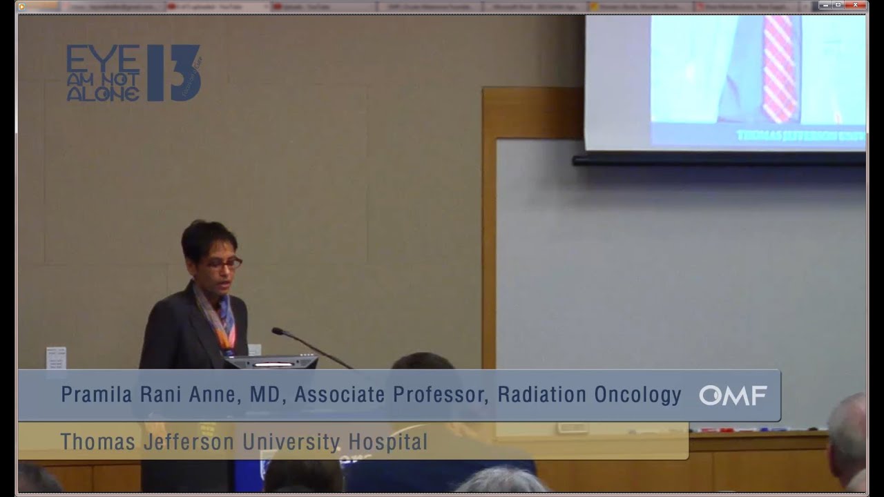 Ocular Melanoma Patient Retreat 2013 - Dr. Rani Anne - Radiation ...