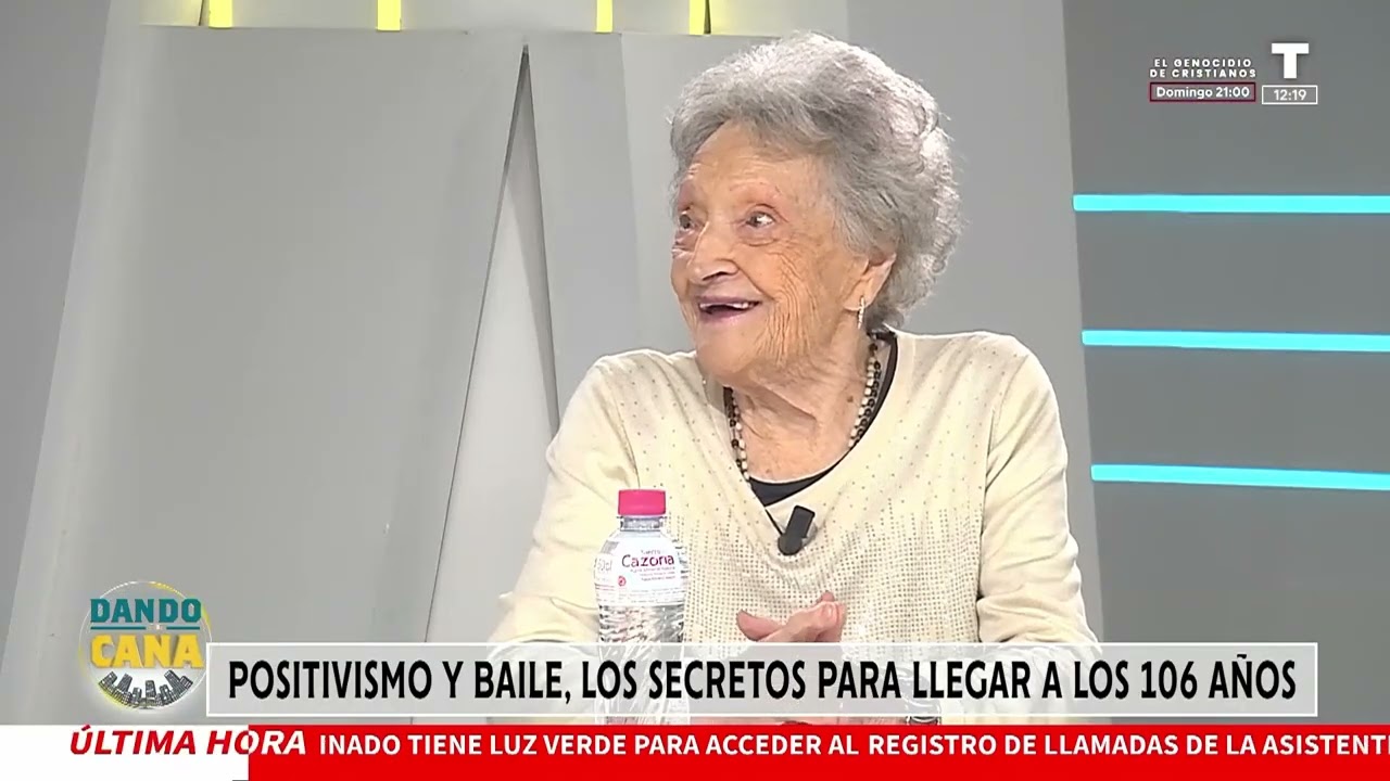 Pepita a sus 106 da una lección de cómo vivir sana en TV TORO con el doctor De la Peña.