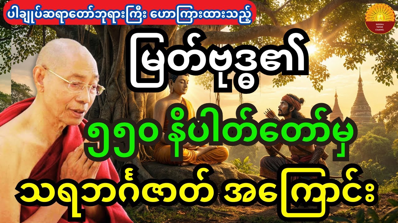 ပါချုပ်ဆရာတော်ကြီး ဟောကြားထားသည့် ၅၅၀ ဇာတ်နိပါတ်တော်မှ စိတ်ဝင်စားဖို့ကောင်းတဲ့ သရဘင်္ဂဇာတ်အကြောင်း