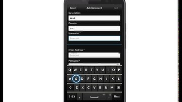 How to setup Exchange email on Blackberry Z30 sync with Outlook
