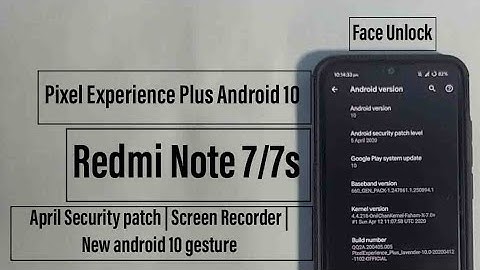 Pixel Experience Plus Android 10 | Redmi Note 7/7s | Face Unlock | Screen Recorder | New Gestures