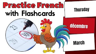 20 French MONTHS and DAYS Flashcards: French Vocabulary for Beginners