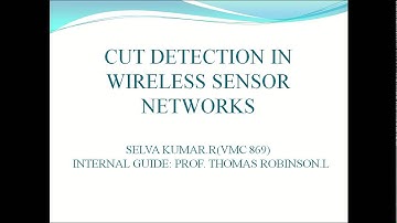 cut detection in wireless sensor network