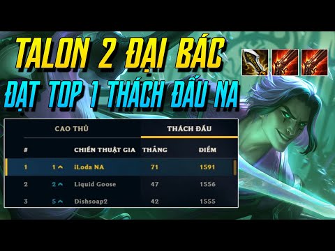 (ĐTCL) THÁCH ĐẤU BẮC MỸ CŨNG PHẢI GIẬT MÌNH VỚI TALON "LASER TẦM XA" CỦA TÔI! ĐÃ ĐẠT TOP 1 TFT NA!