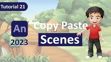 Adobe Animate CC 2023: Copy paste different scenes in animate | Cartoon animation | Hindi + Urdu