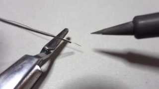 How to remove the insulation from UEW wire