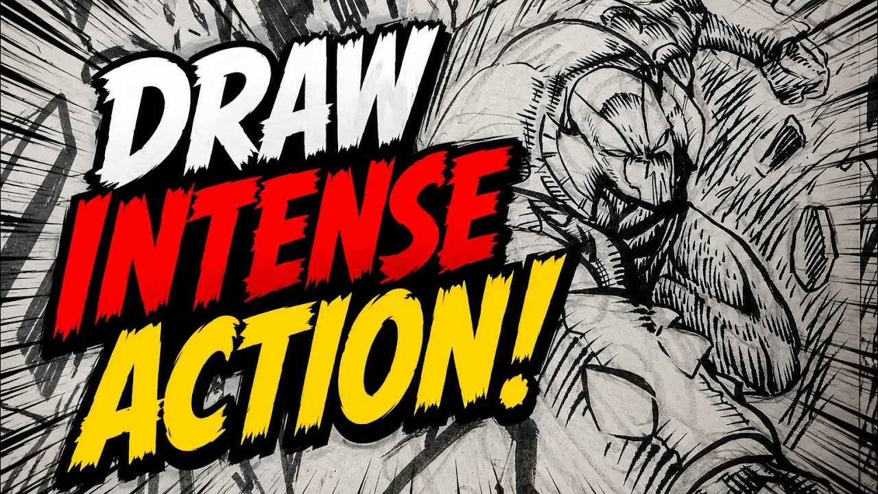 Intense Imagedraw Learn how to draw intense action for your characters and comics! - YouTube