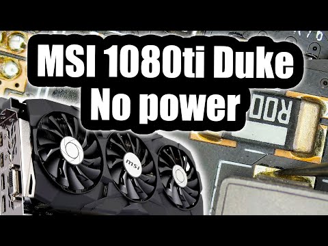 MSI 1080ti Duke 11GB OC Graphics card Not Powering on - 12v Short circuit. Is it fixable?