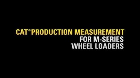 Cat Production Measurement for M Series Wheel Loaders