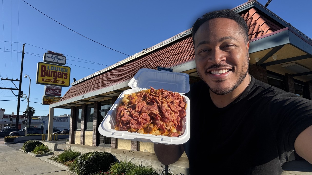 Trying Louis Burger II in East Compton | LA Puts Pastrami on EVERYTHING!