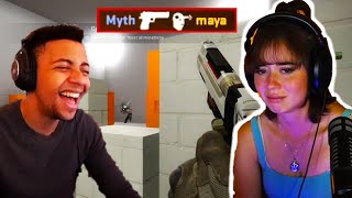 Maya gets ROLLED by Myth in CS...