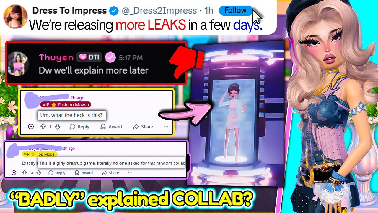 Новая коллаборация DTI... СТРАННАЯ + сообщения от DTI раскрывают БОЛЬШЕ информации! | Dress To Im...