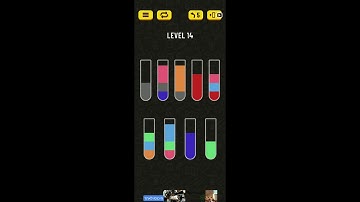 Water Sort Puzzle - level 14 walkthrough