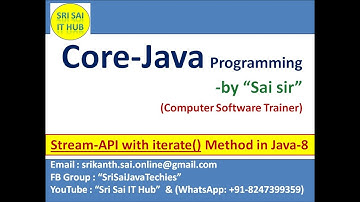 Java Stream API with iterate() method || Java8 Stream interface || java.lang.stream package || #417