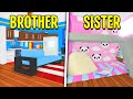 Sister Vs Brother Ultimate House Build Off In Adopt Me! (Roblox)