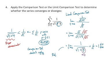 Comparison Tests (OpenStax Calculus, Vol. 2, Section 5.4)