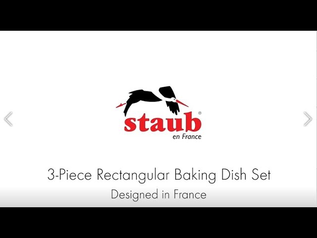 Staub Ceramics 3-pc Mixed Baking Dish Set - White