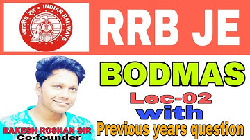 LEC-02 |RRB JE 2019 | Maths by Rakesh Roshan Sir