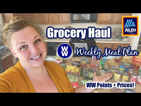 WW ALDI Grocery Haul and Weekly Meal Plan | Healthy Affordable Grocery Haul for Weight Loss