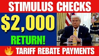 BREAKING: Trump Approves of New $2000 Stimulus Checks Tariff Rebate Checks